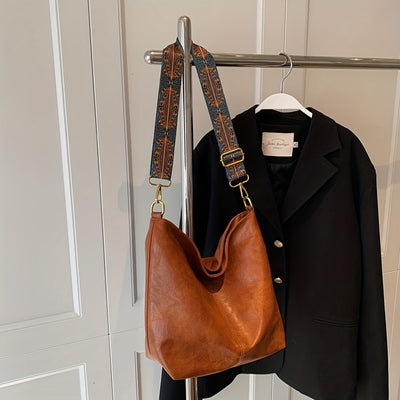 Retro Schoudertas voor Dames | Modieuze en Functionele Handtas | Verstelbare Riem