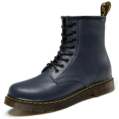Unisex leren enkellaarzen voor de winter