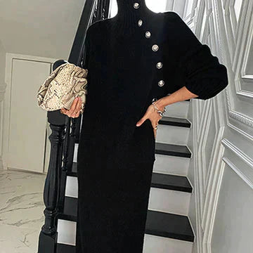 Dames Gebreide Jurk | Elegante Truijurk met Tailleceintuur