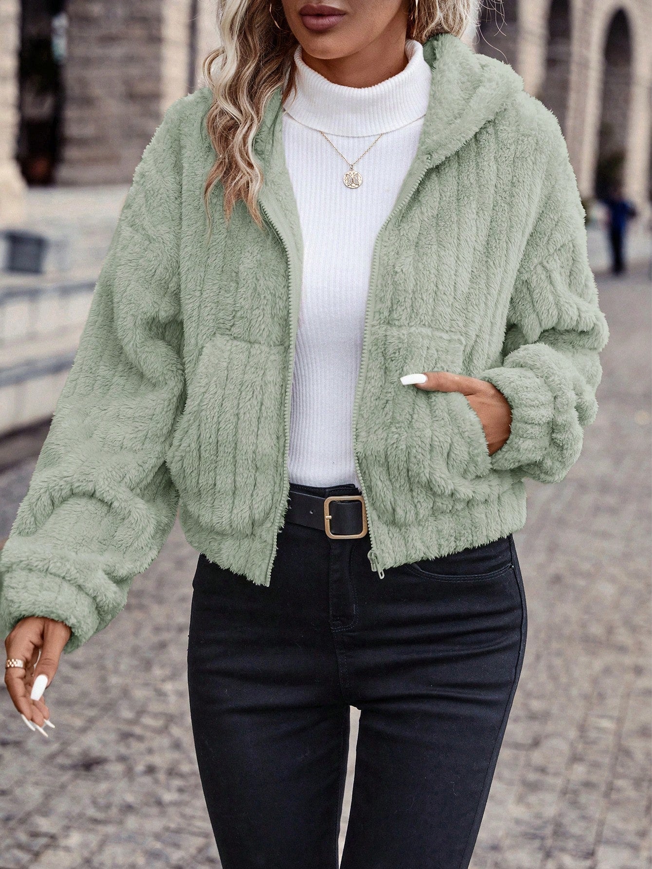 Dames Flanellen WinterJas | Casual & Warm | Comfortabele Oversized Pasvorm