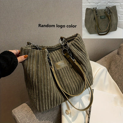 Zoe Corduroy Kettingtas Dames | Stijlvol & Functioneel