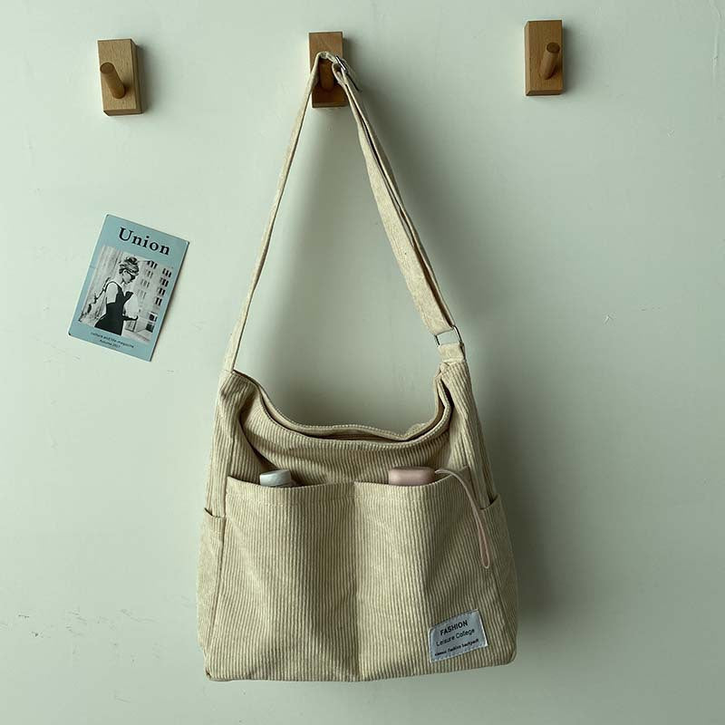 Canvas Strandtas met Ritssluiting voor Dames