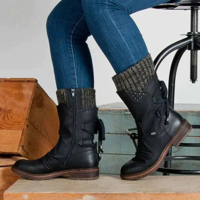 Dames waterdichte halfhoge snowboot