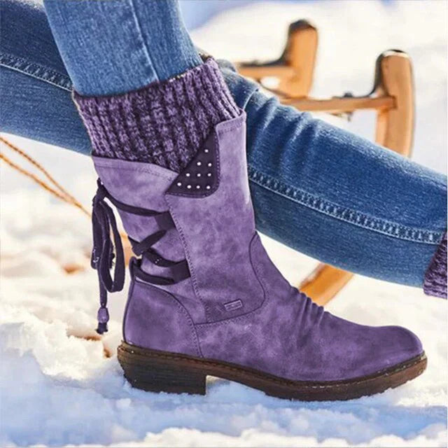 Dames waterdichte halfhoge snowboot