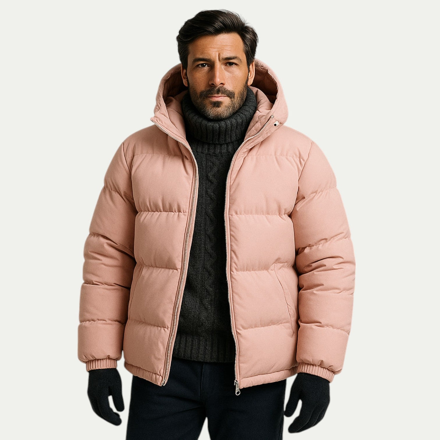 Donsjack met capuchon voor de winter
