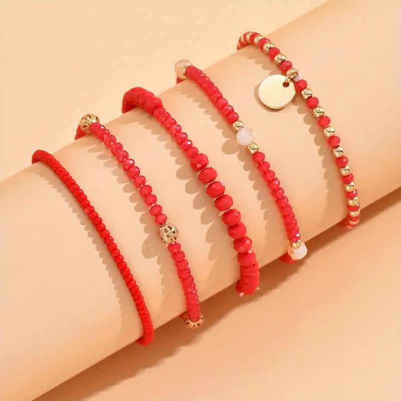Armbandenset met Goudkleurige Details voor Dames