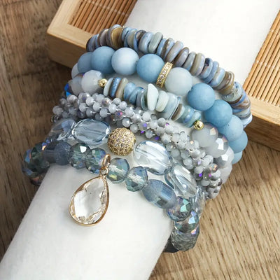 Armbandenset met Kralen en Bedels voor Dames