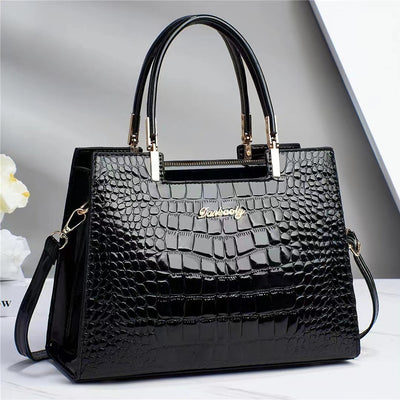 Dames Handtas | Luxe Croco Design met Schouderband