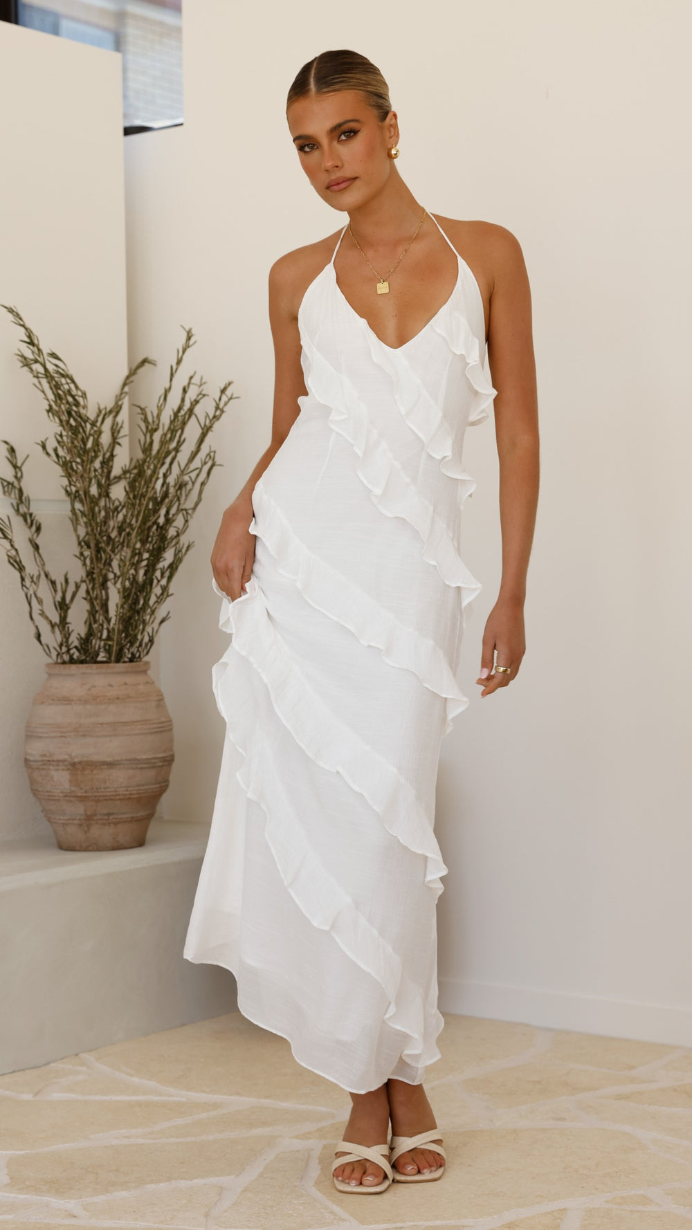 Diagonale-Ruches Jurk Voor Vrouwen | Elegante Look voor Spec