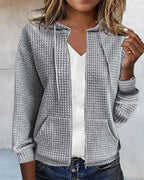 Gilet décontracté pour femmes | Look décontracté pour tous les jours | Poches et cordons