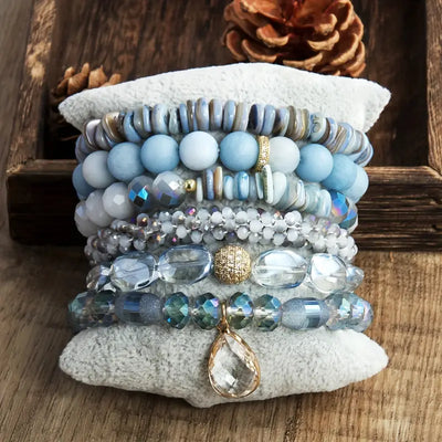 Armbandenset met Kralen en Bedels voor Dames