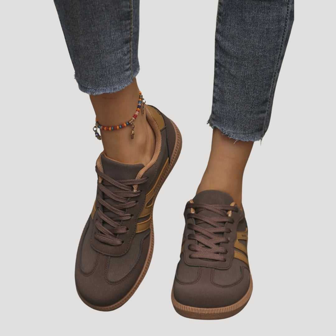 Dames Sneakers met Logo | Casual Schoen met Comfortzool en Vetersluiting