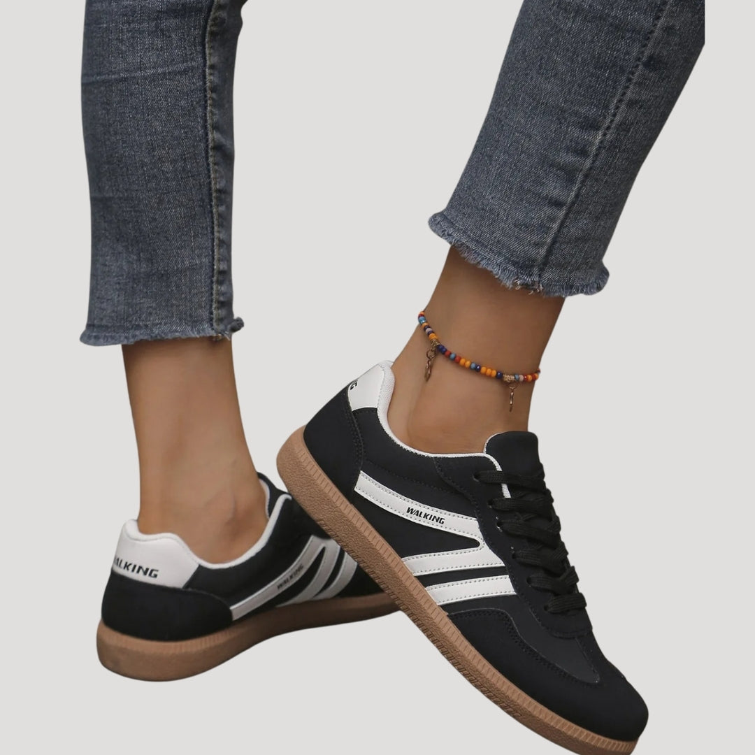 Dames Sneakers met Logo | Casual Schoen met Comfortzool en Vetersluiting