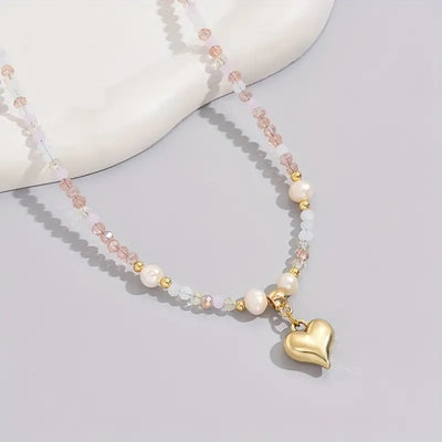Halsketting met Gouden Hart Hanger voor Dames