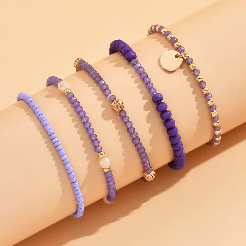 Armbandenset met Goudkleurige Details voor Dames