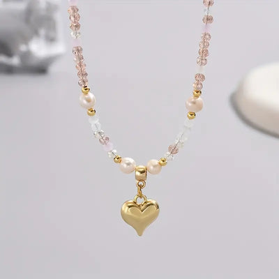 Halsketting met Gouden Hart Hanger voor Dames
