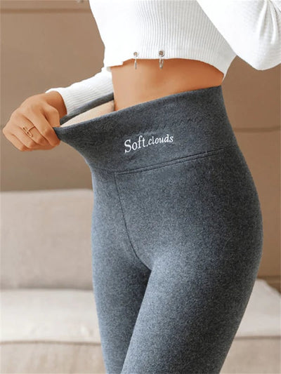 Warme winterbroek met hoge taille voor dames
