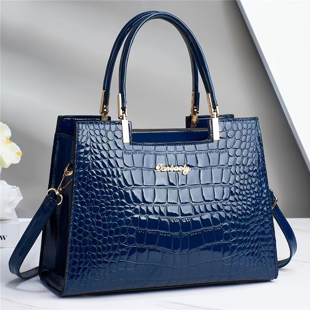 Dames Handtas | Luxe Croco Design met Schouderband