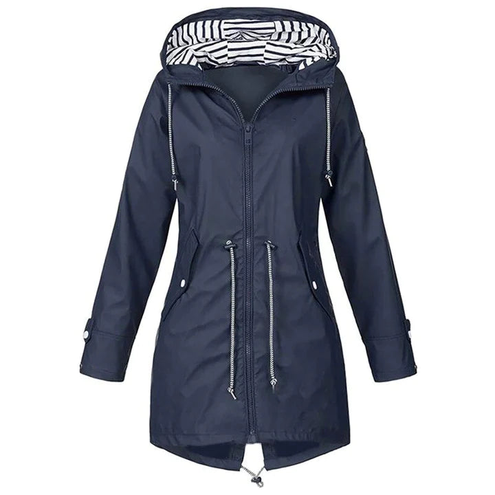 Winddichte regenjack met capuchon voor dames