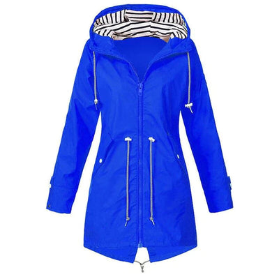 Winddichte regenjack met capuchon voor dames