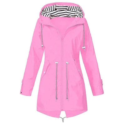 Winddichte regenjack met capuchon voor dames