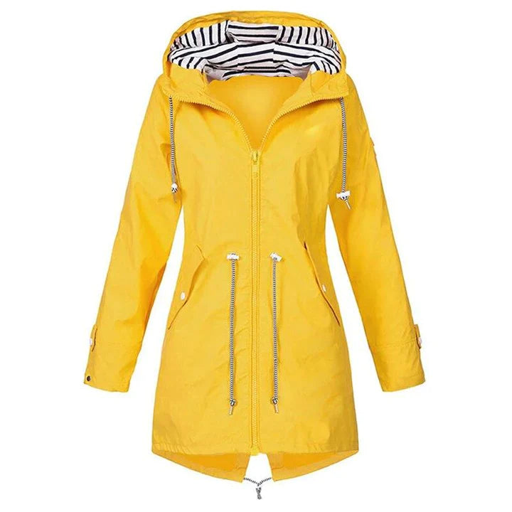 Winddichte regenjack met capuchon voor dames