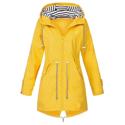 Winddichte regenjack met capuchon voor dames