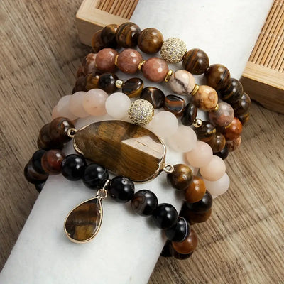 Armbandenset met Kralen en Bedels voor Dames