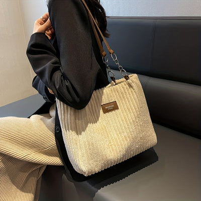 Zoe Corduroy Kettingtas Dames | Stijlvol & Functioneel