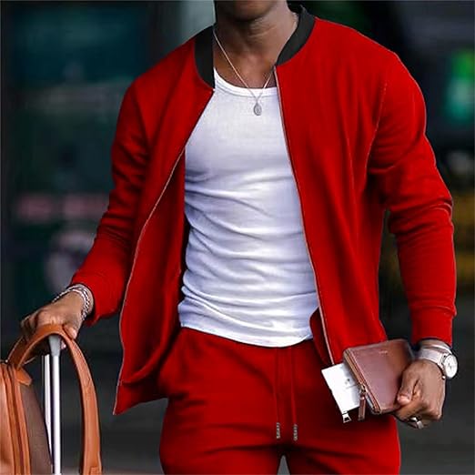 Tweedelige casual en comfortabele set voor heren