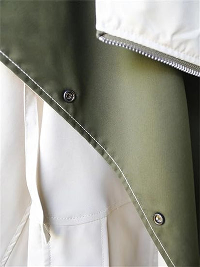 Dames Jas met Grote Kraag | Modieuze Oversized Regenjas