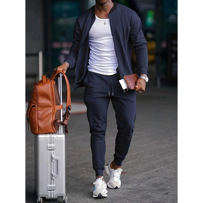 Tweedelige casual en comfortabele set voor heren