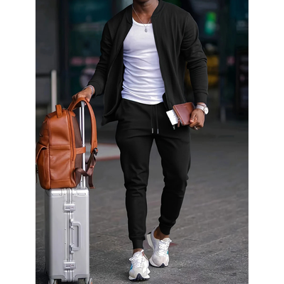 Tweedelige casual en comfortabele set voor heren