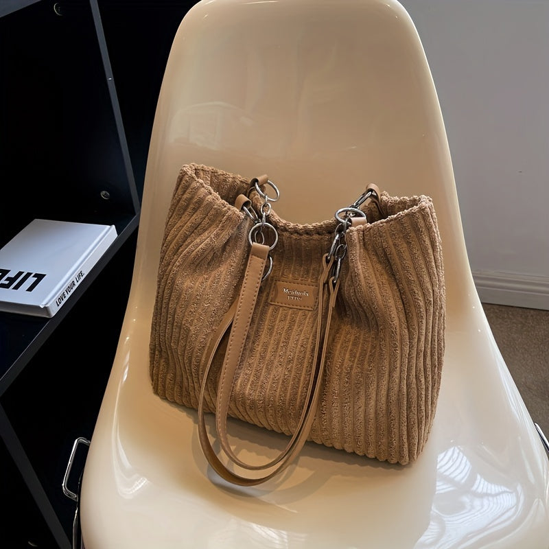 Zoe Corduroy Kettingtas Dames | Stijlvol & Functioneel