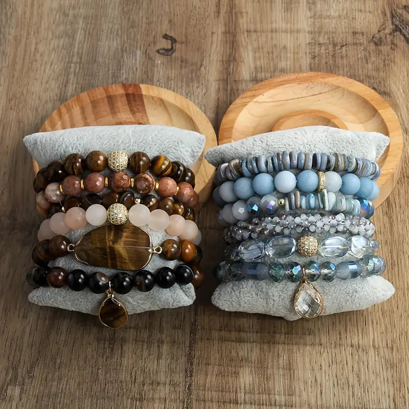 Armbandenset met Kralen en Bedels voor Dames