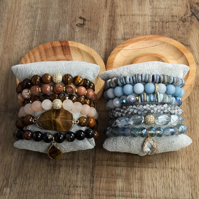 Armbandenset met Kralen en Bedels voor Dames