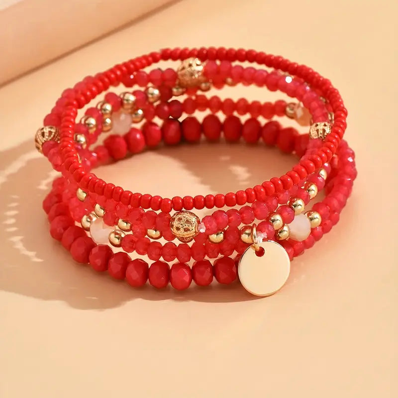 Armbandenset met Goudkleurige Details voor Dames