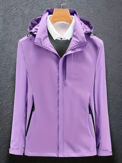 Veste de ski élégante avec capuche pour femmes