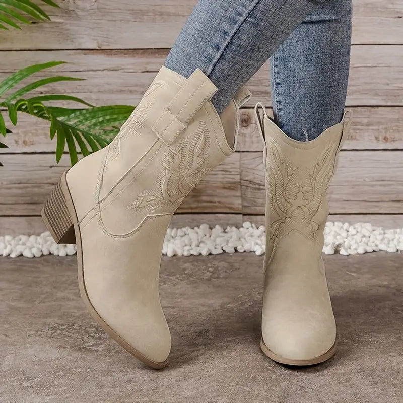 Cowgirl-laarzen voor dames met hak