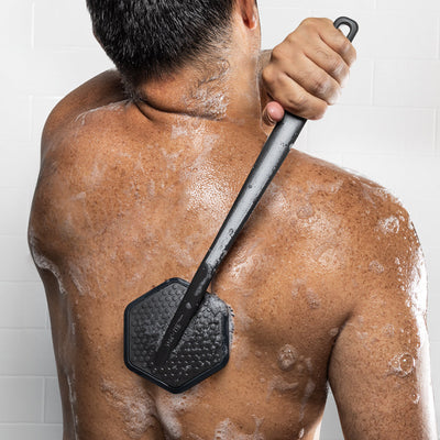 ScrubEase | Rugborstel met Lange Steel – Diepe Reiniging & Exfoliatie