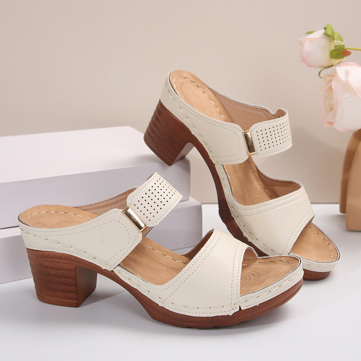 Sandalen Elegant & Comfortabel | Hoge Hak & Slipvaste Zool