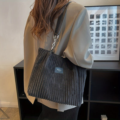 Zoe Corduroy Kettingtas Dames | Stijlvol & Functioneel