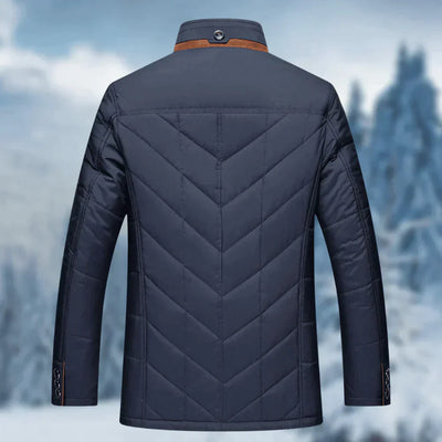 Heren warme winterjas met moderne snit