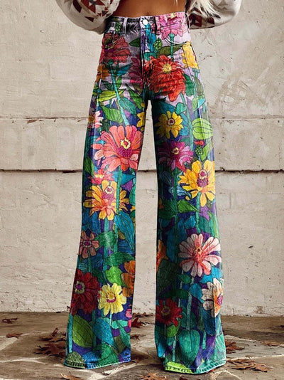 Quinn - Kleurrijke vintage broek voor dames