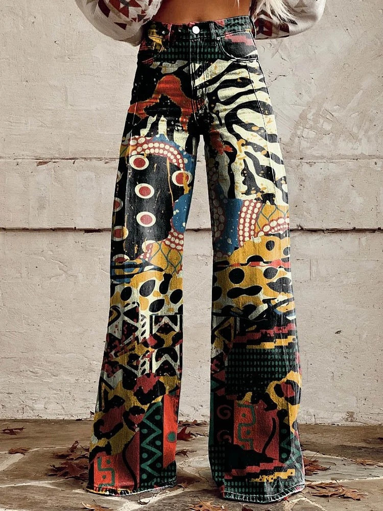 Quinn - Kleurrijke vintage broek voor dames