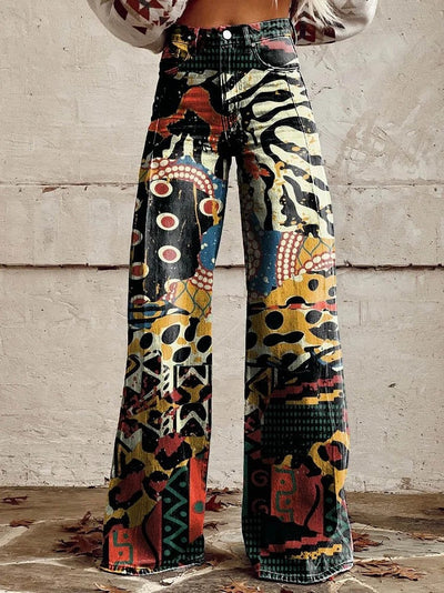 Quinn - Kleurrijke vintage broek voor dames