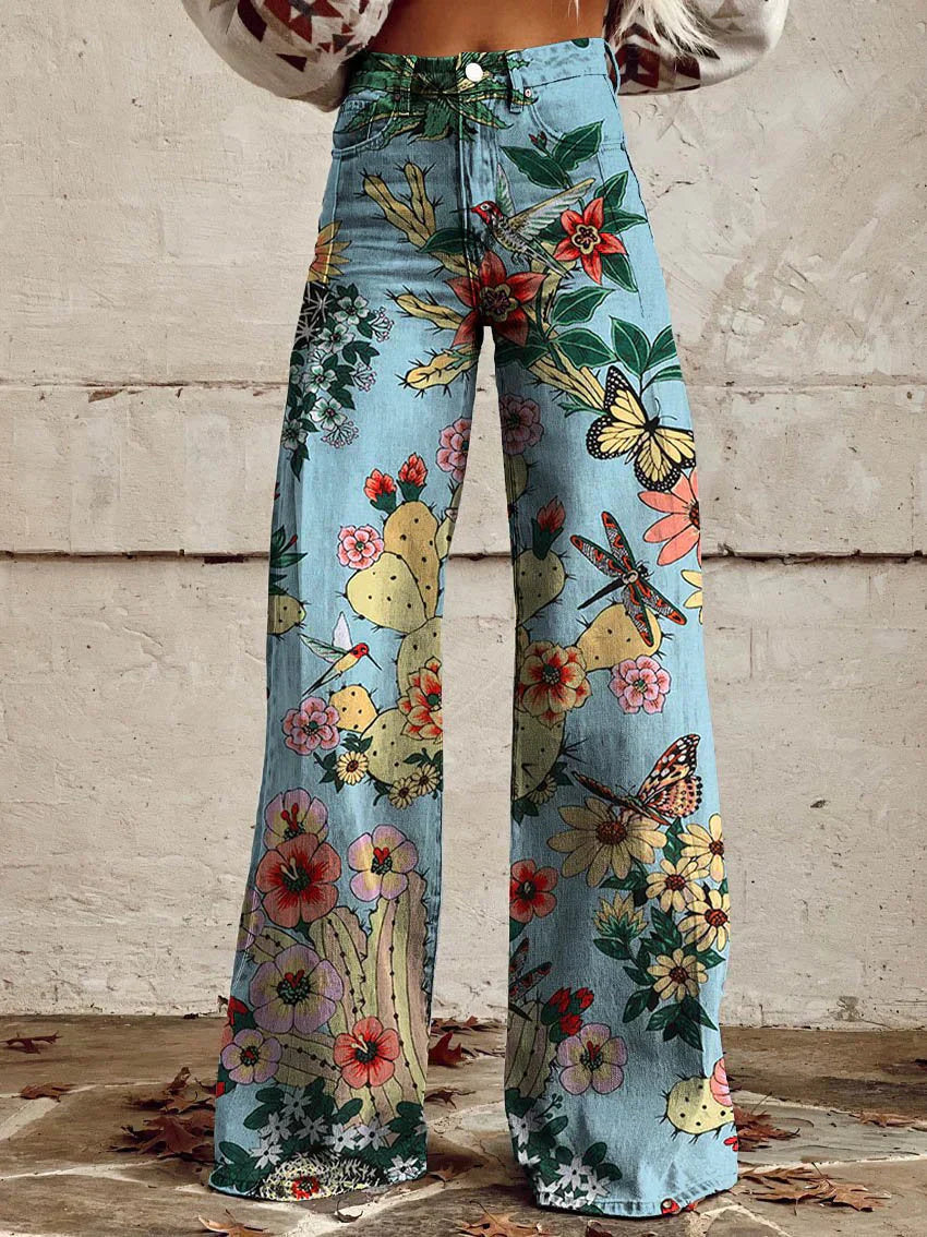 Quinn - Kleurrijke vintage broek voor dames