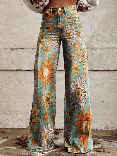 Quinn - Kleurrijke vintage broek voor dames