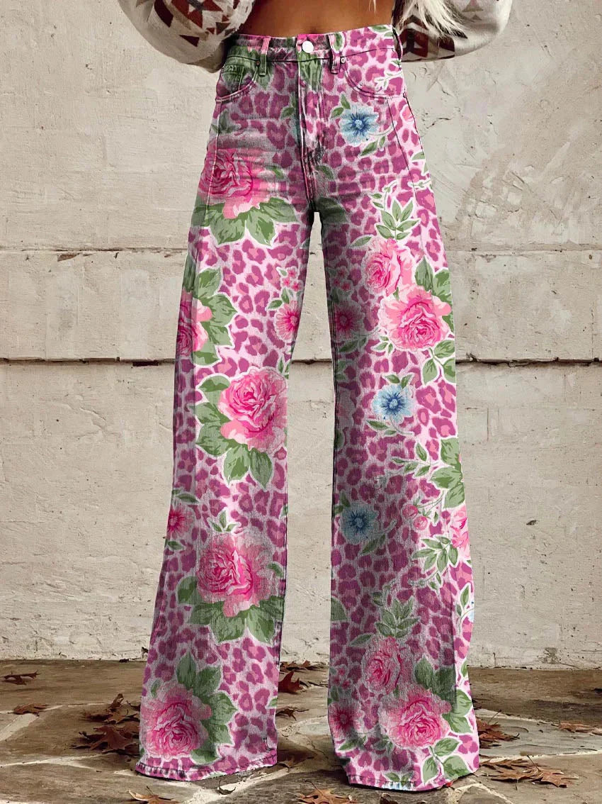 Quinn - Kleurrijke vintage broek voor dames