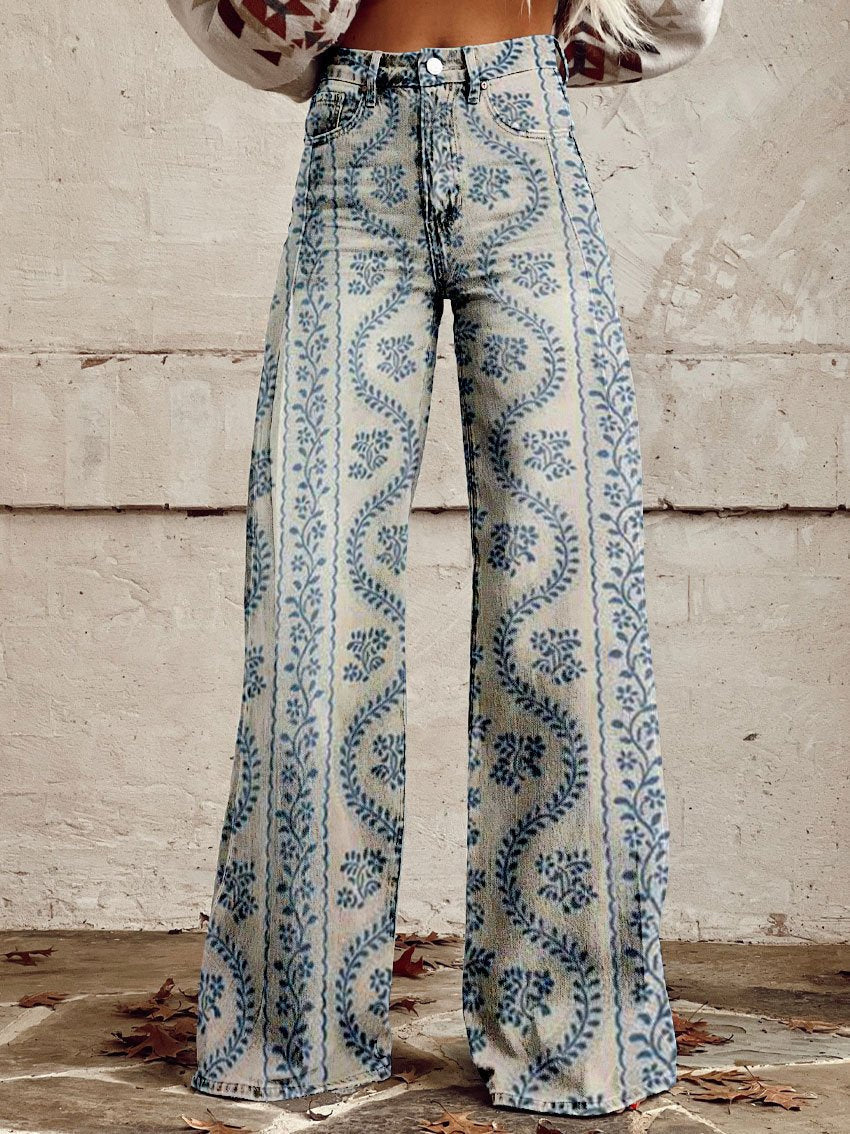 Quinn - Kleurrijke vintage broek voor dames